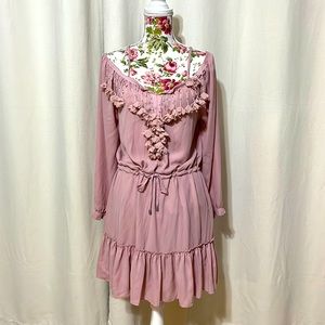 Shabby chic blush pink dress